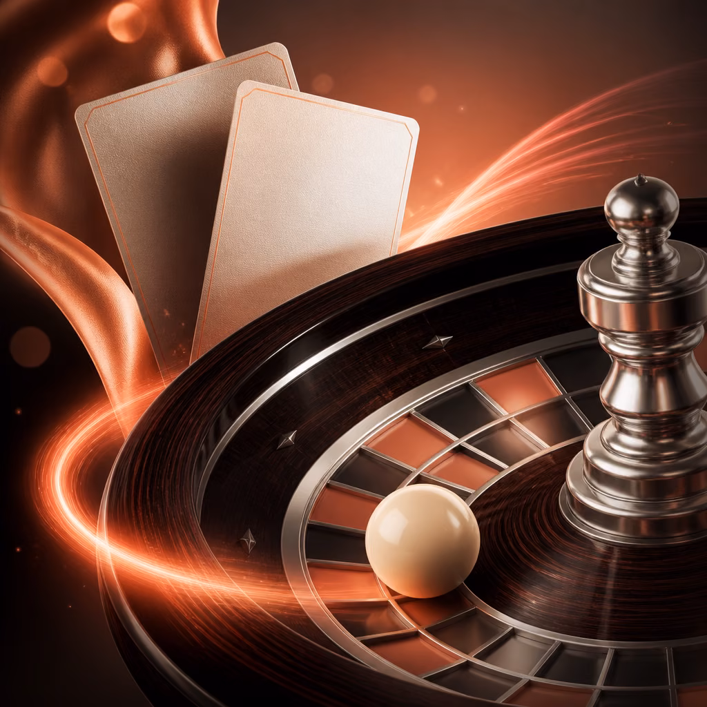 Mrmega casino games card with reels and table-game details